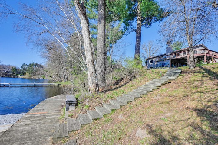Lake Wissota Home w / Private Dock + Fire Pit!