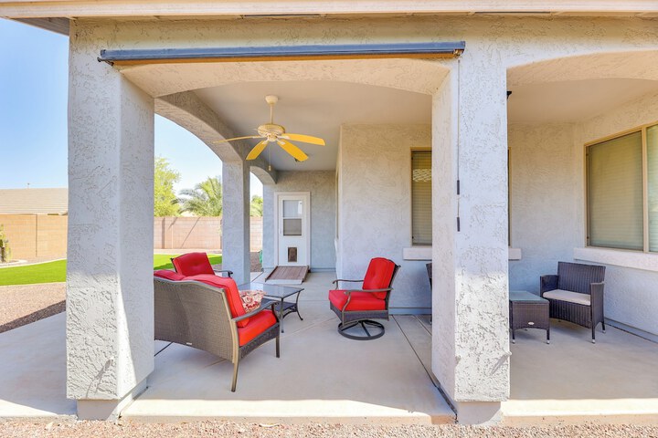 Near Parks & Golf: Maricopa Home w / Covered Patio!