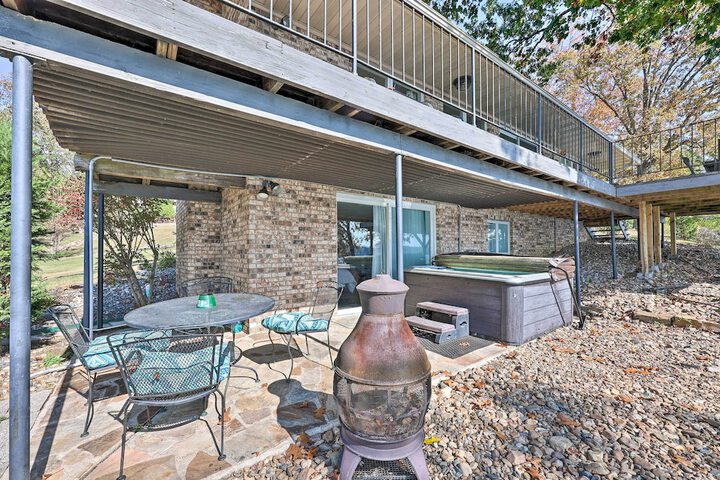 Hot Tub & Dock: Lakefront Home in Hot Springs