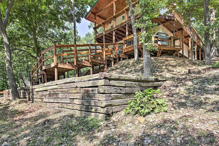 Private Fishing Dock: Grand Lake Home