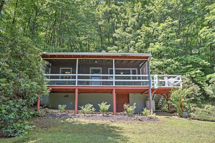 the Red Loft Candler Cottage Near Hiking Trails!
