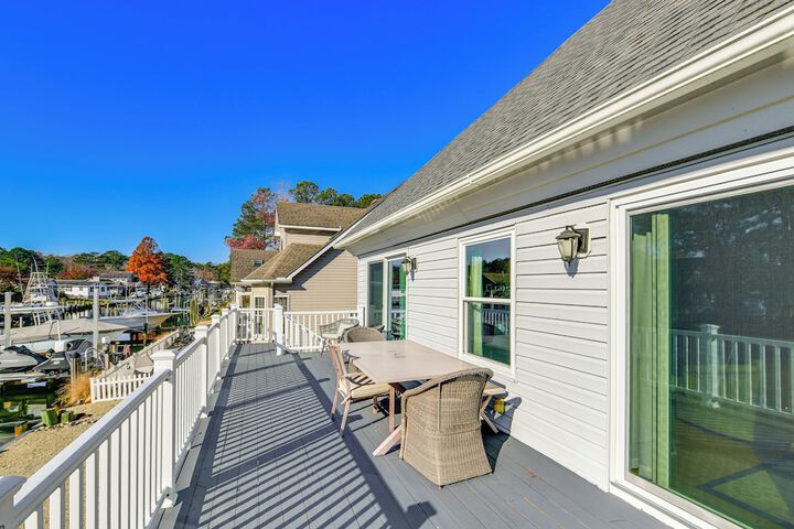 Furnished Deck! Waterfront Ocean Pines Home