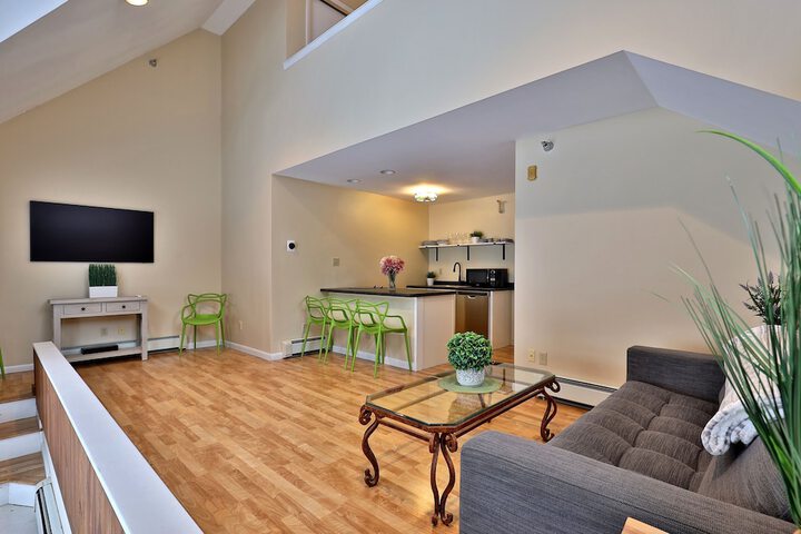 The Birch Ridge: Owners Suite #5 - Queen / sofa Bed Suite in Killington. Hot Tub. Renovated. 1 Bedroom Home
