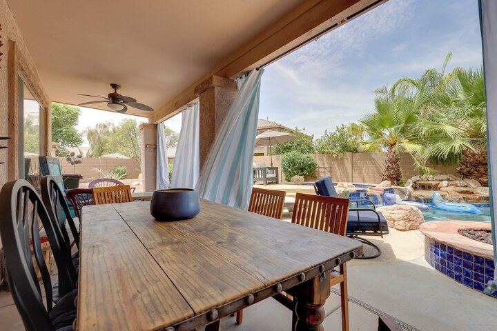 Maricopa Desert Oasis: Fenced Yard w / Hot Tub