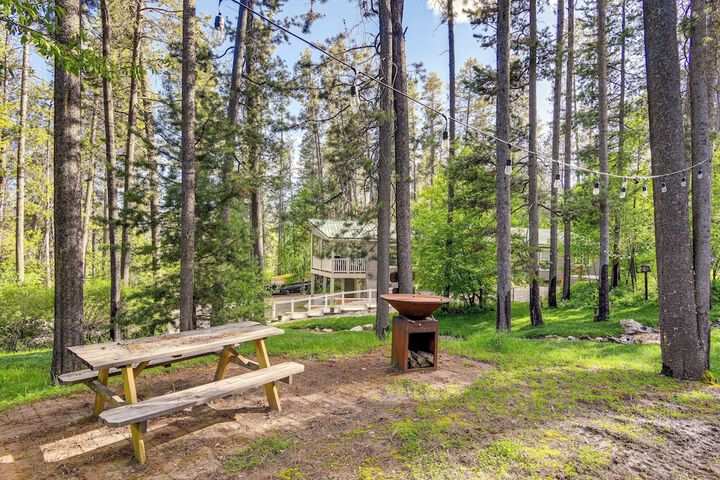 Rustic Escape w / Deck Hot Tub & Mountain Views