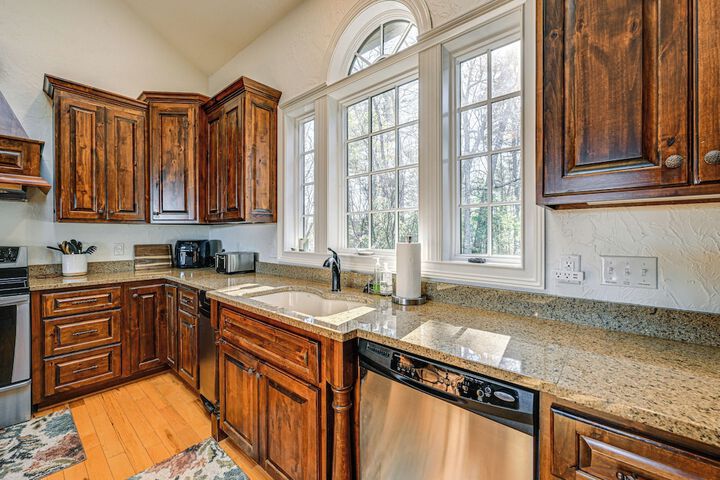 Water Views! Group-friendly Lake Glenville Home