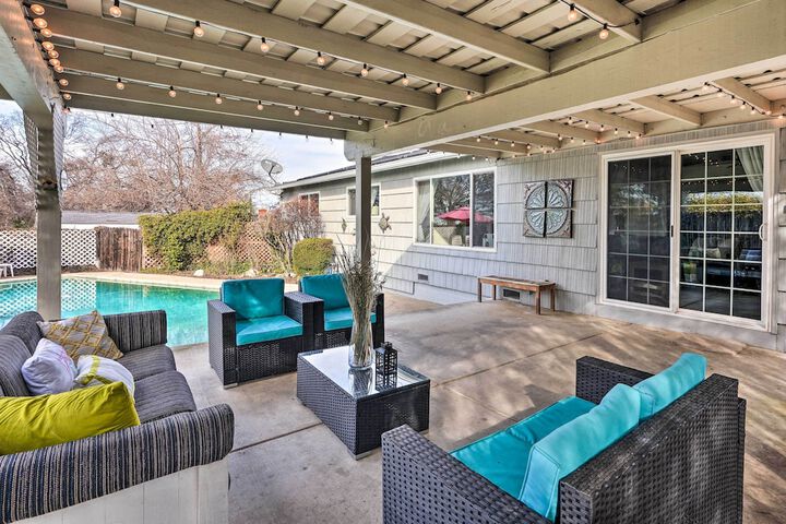 1 Mi to Main Street Sutter Creek: Poolside Oasis!