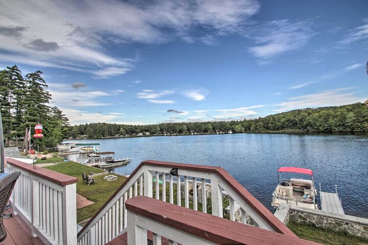 Waterside Haven on Milton Pond w / Deck & Boat Dock