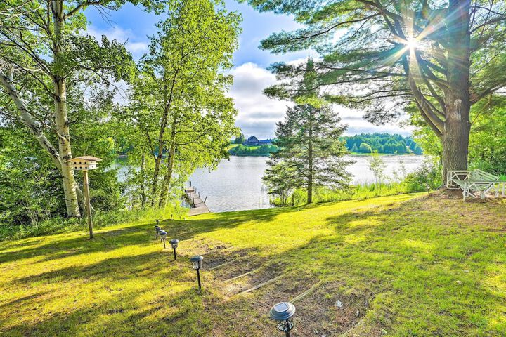 Riverfront Home w / Dock 6 Mi to Cheboygan!