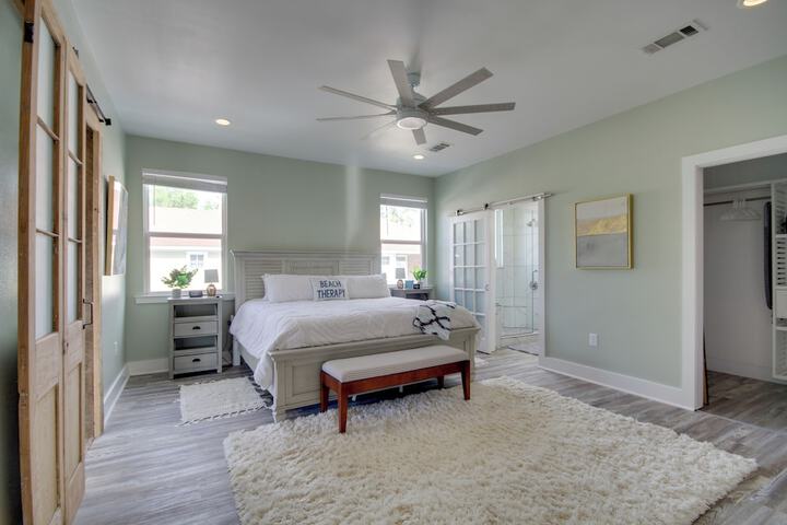 Sunny Waveland Home Rental w / Pool: Walk to Beach!