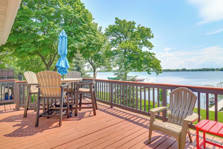 Lakeside Alexandria Retreat w / Deck + Boat Dock!