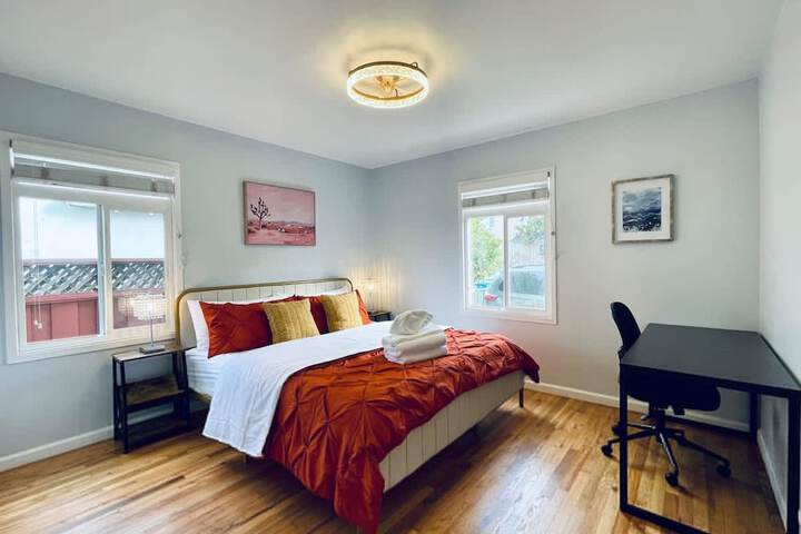 Sanmateo Cozy Central 3b1b Home Garage Parking AC