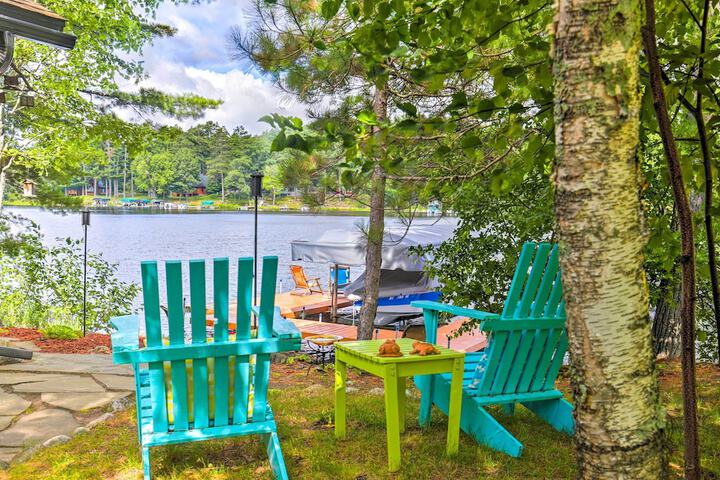 Lakefront Cabin w / Private Dock & Fire Pit!