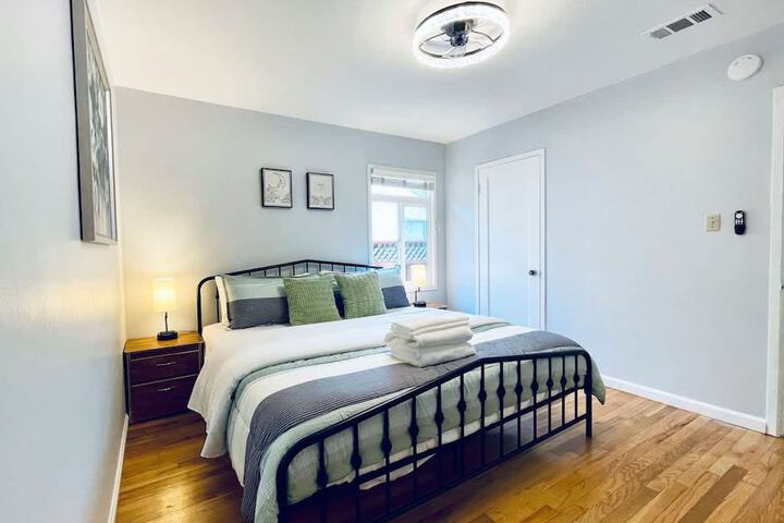 Sanmateo Cozy Central 3b1b Home Garage Parking AC