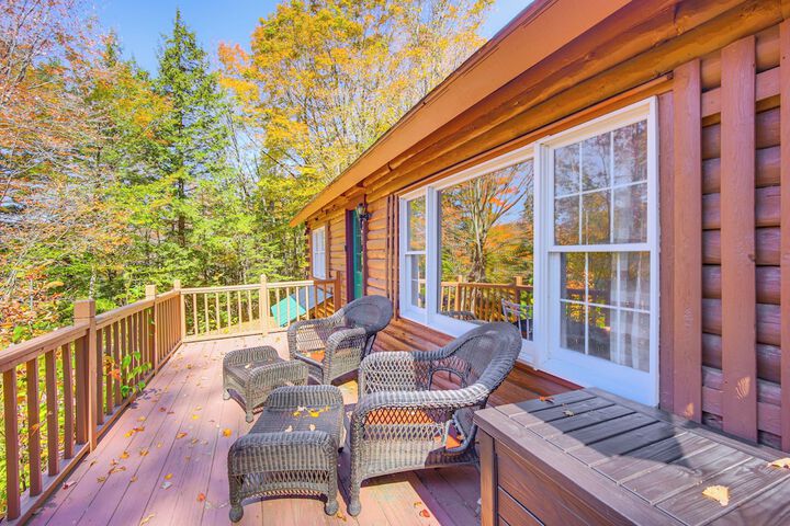 Andover Cabin Retreat w / Hot Tub & Fireplace!