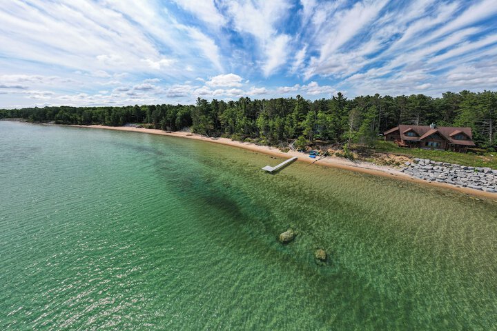 Waterfront Cheboygan Home w / Fire Pit