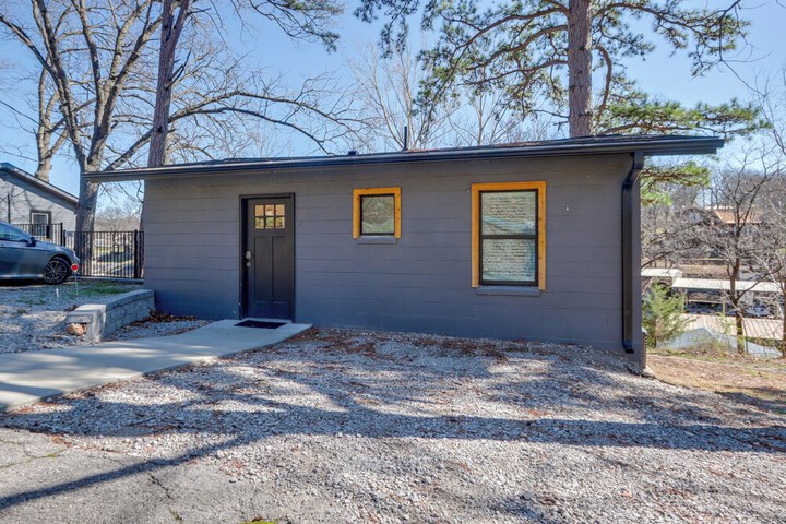 Deck & Boat Dock: Lakefront Cabin in Eucha!