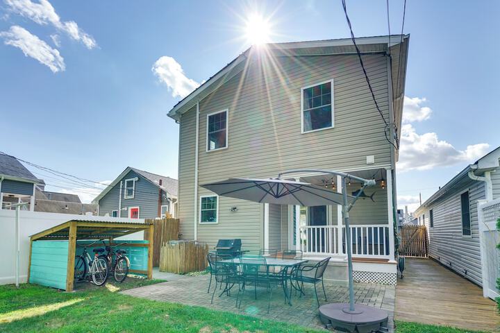 The 1818 Home w / Porch & Grill - 1 Mi to Beach!