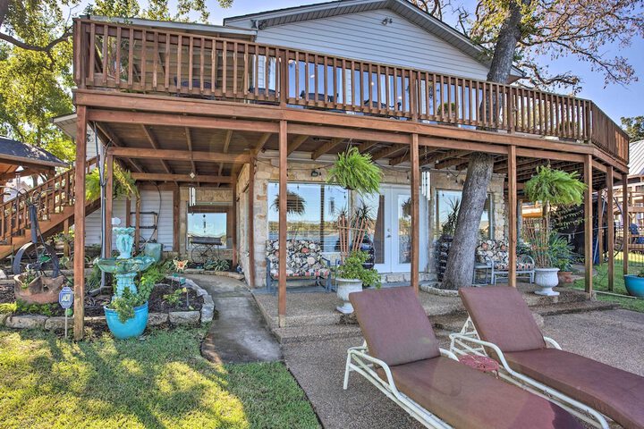 Dock & Fire Pit: Waterfront Cedar Creek Lake Home