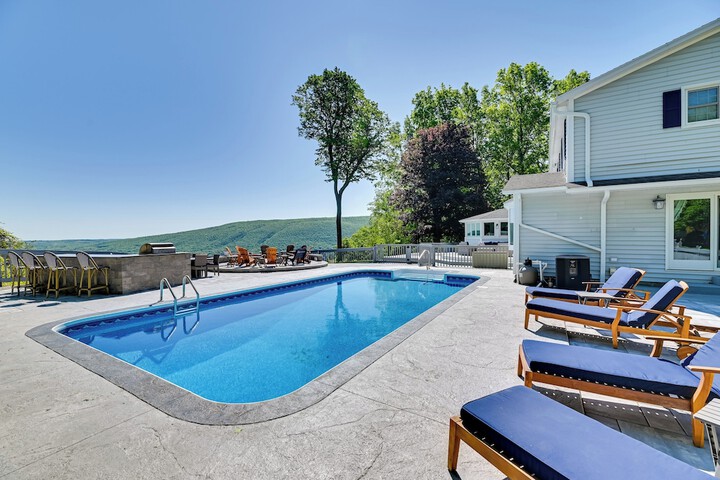 Finger Lakes Vacation Rental w / Hot Tub & Pool