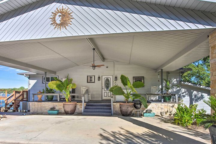 Dock & Fire Pit: Waterfront Cedar Creek Lake Home
