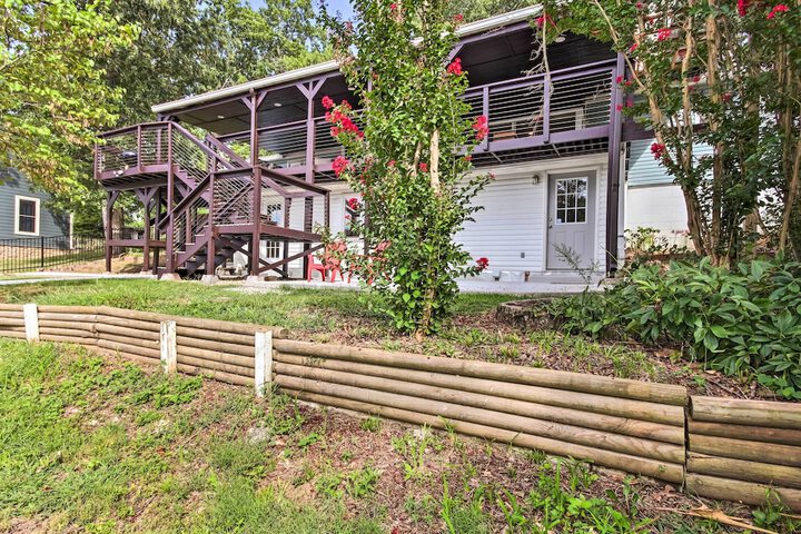 Dock Deck & Boat Slip: Lakefront Eucha Home