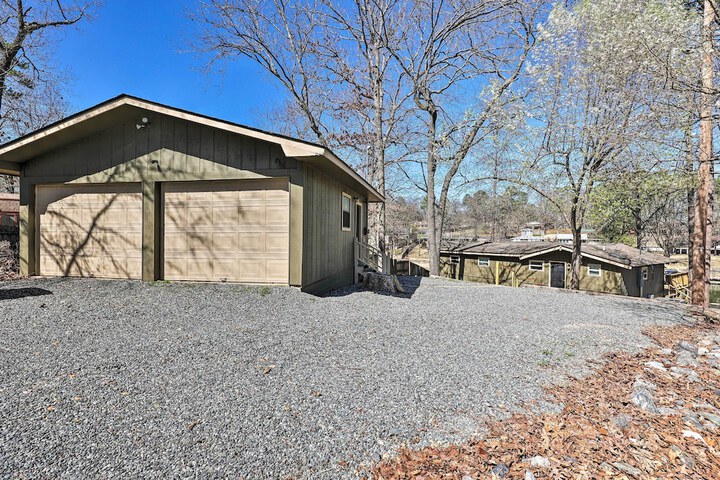 Private Dock & Deck: Lakefront Hot Springs Home!