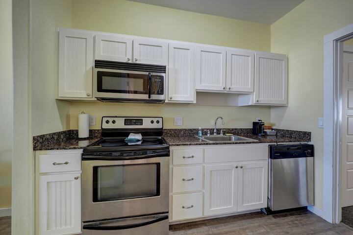 Seashell Village Resort near the beach with kitchens