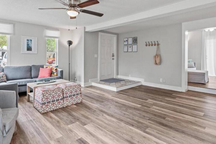 SunKissed in St. Pete is a 3 BR Home with Heated Pool and great outdoor space Near the Beach