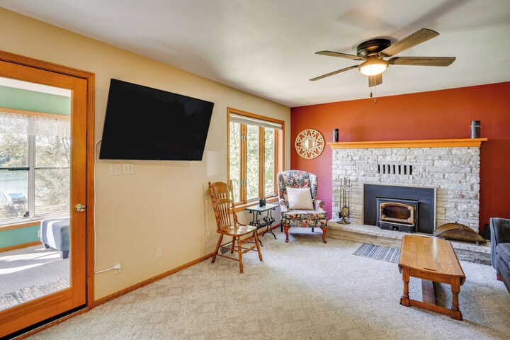 Waterfront Fond du Lac Home on Deneveu Lake!
