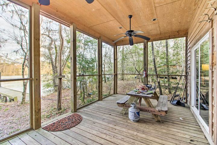 Secluded Santee River Island Retreat w / Dock!