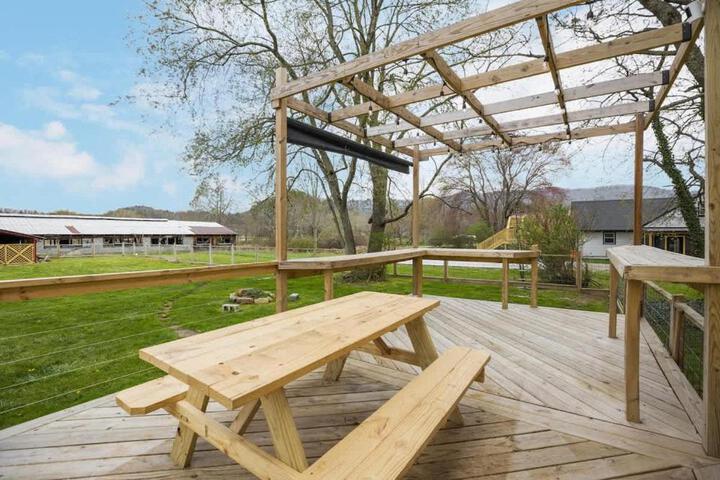 Charming 4 bedroom farmhouse with large backyard for entertaining