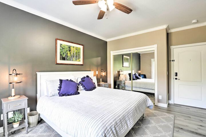 Peaceful Midway Studio w / Mountain + Golf Views!