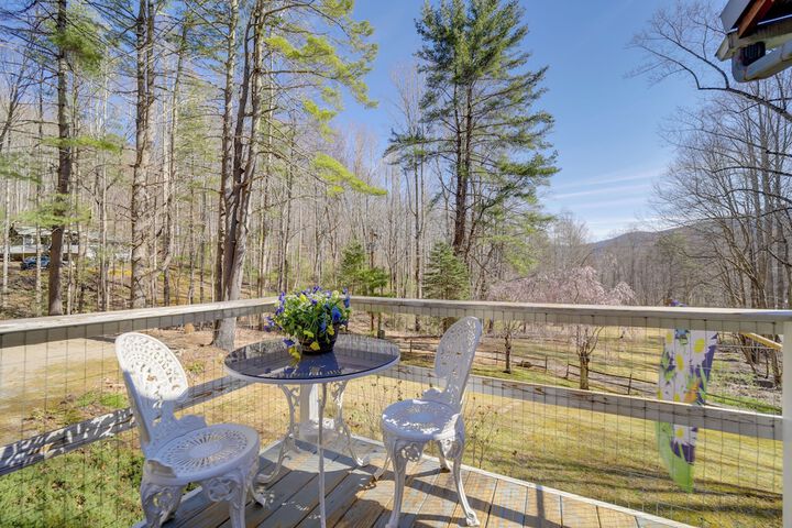the Red Loft Candler Cottage Near Hiking Trails!