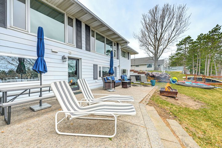 Dock Deck & View: Lakefront Chippewa Falls Studio