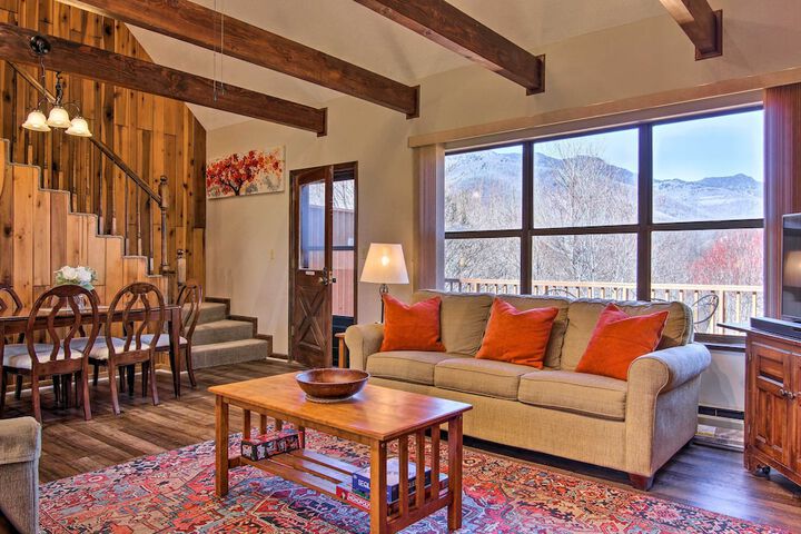 Furnished Deck + Mtn Views: Burnsville Cabin!