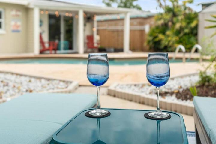 SunKissed in St. Pete is a 3 BR Home with Heated Pool and great outdoor space Near the Beach