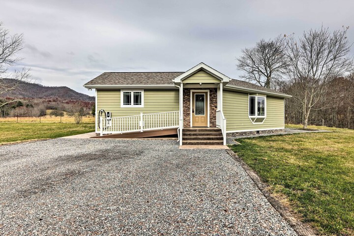 Modern Marlinton Home w / Hot Tub & Mtn Views!