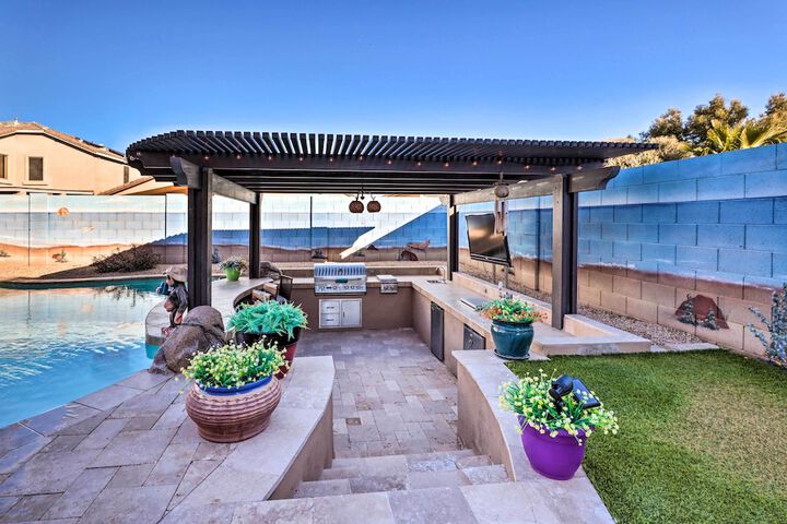 Maricopa Home w / Swim-up Bar Heated Pool & Slide
