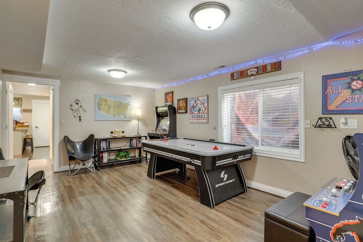 Game Room + Hot Tub: Salt Lake City Area Apt