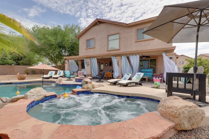 Maricopa Desert Oasis: Fenced Yard w / Hot Tub