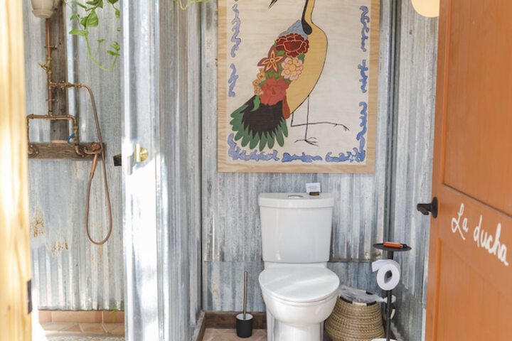 The Peacock Yurt at Camposanto ATX Glamping on Lake Travis