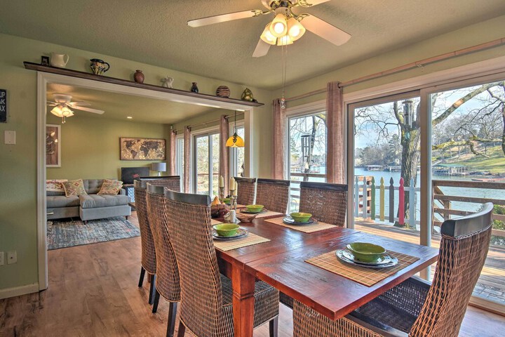 Updated Deck & Dock: Lakefront Home in Hot Springs