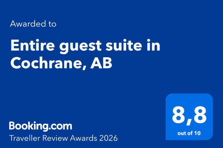 Entire guest basement suite in Cochrane AB