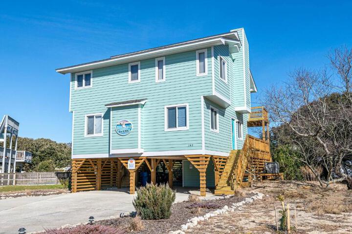 Duck R Way - Poteskeet Ocean View, 260 Yds to Beach, Pool, Hot Tub, Walk to Downtown Duck