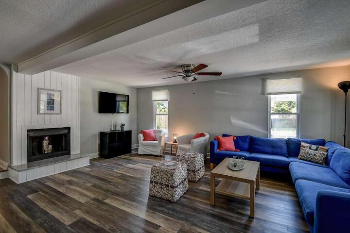 SunKissed in St. Pete is a 3 BR Home with Heated Pool and great outdoor space Near the Beach