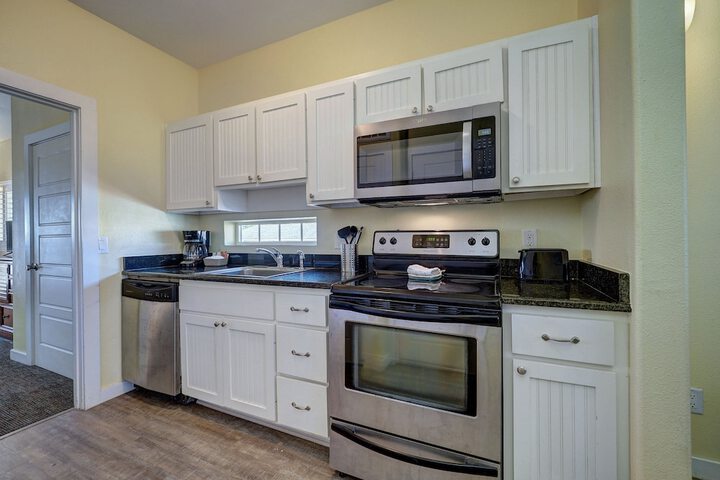 Seashell Village Resort near the beach with kitchens