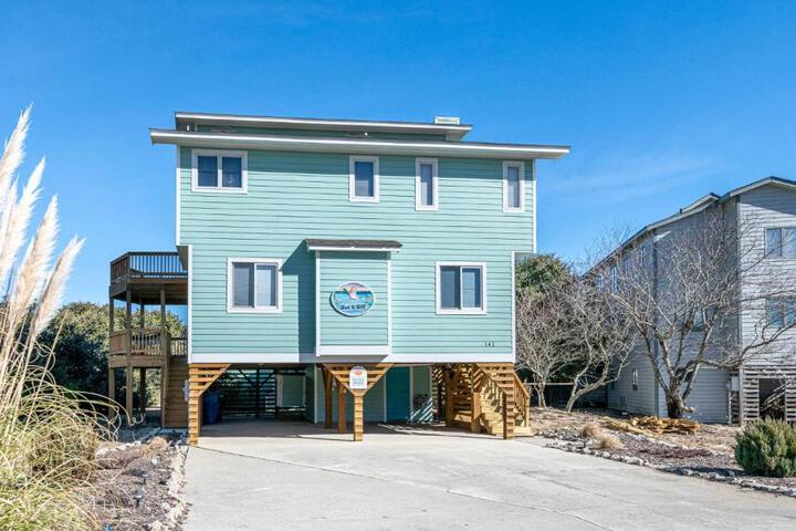 Duck R Way - Poteskeet Ocean View, 260 Yds to Beach, Pool, Hot Tub, Walk to Downtown Duck