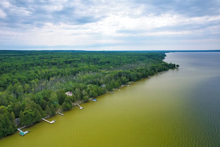 Lakefront Michigan Abode w / Deck & Fire Pit!