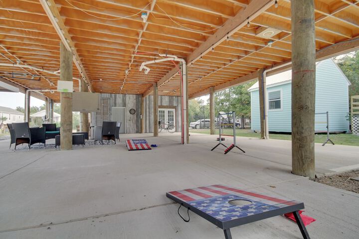 Sunny Waveland Home Rental w / Pool: Walk to Beach!